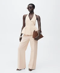Mango Women's Straight Suit Pants