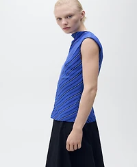 Mango Women's Combined Striped Blouse