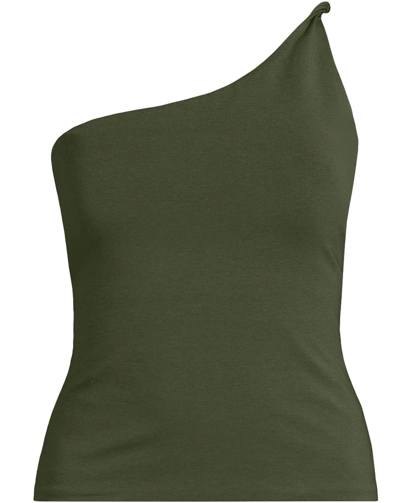 Lands' End Women's Slender One Shoulder Top