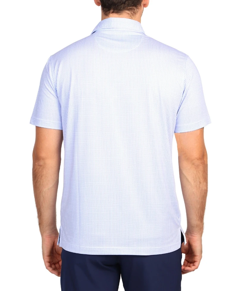 Tailorbyrd Big & Tall Multi Dot Performance Polo for Men - Stylish Versatile