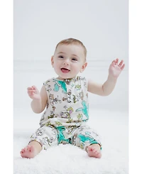 Toy Story Baby Boys Cotton Gauze Matching Family Henley Sleeveless Romper