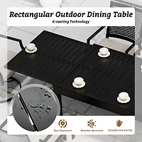 Casainc Aluminum Patio Outdoor Extendable Dining Table