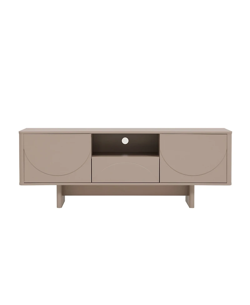 Manhattan Comfort Ella 59.1" Modern 5-Shelf Tv Stand Fits TVs up to 55"