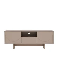 Manhattan Comfort Ella 59.1" Modern 5-Shelf Tv Stand Fits TVs up to 55"