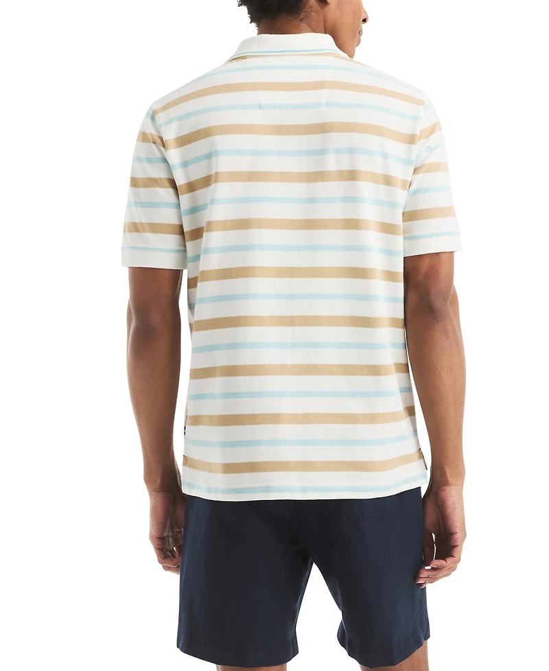 Nautica Men's Birdseye Stripe Polo Shirt