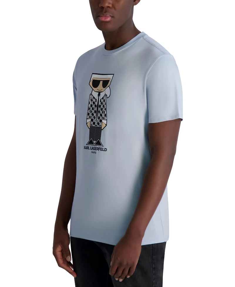 Karl Lagerfeld Paris Men's Short Sleeve Flathead Graphic T-Shirt
