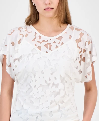 Boss Orange Women's Floral Lace Top