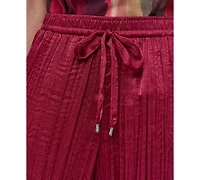 Dkny Women's Crushed Crease Wide-Leg Pants