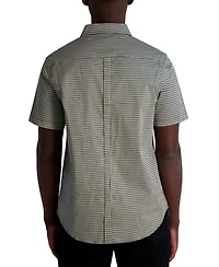 Karl Lagerfeld Paris Men's Woven Houndstooth Shirt