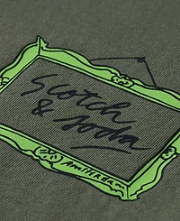 Scotch & Soda Men's Short Sleeve Screen Print Logo Graphic T-Shirt