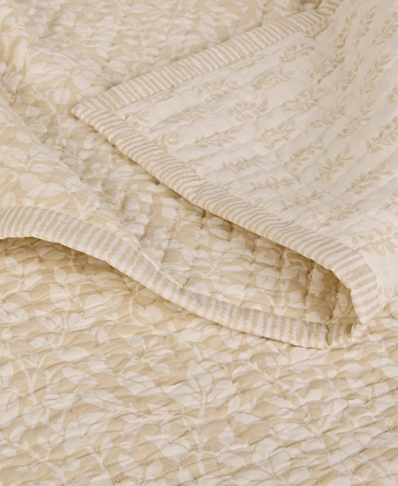 Charter Club Leaf Silhouette 3-Pc. Quilt Set, Full/Queen, Exclusively at Macy's