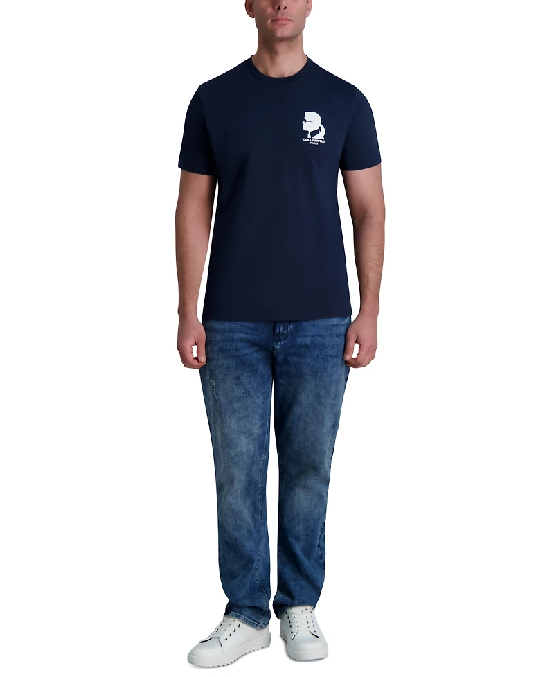 Karl Lagerfeld Paris Men's Short-Sleeve Logo Graphic T-Shirt