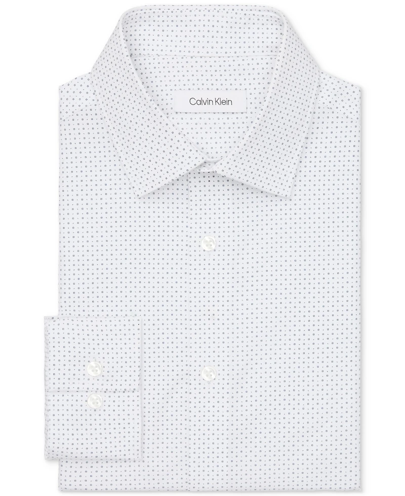 Calvin Klein Refined Cotton Stretch Men's Regular Fit Dress Shirt