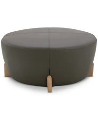 Nierling Leather Ottoman, Exclusively at Macy's