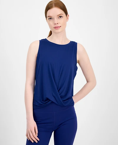 Id Ideology Women's Twist-Front Tank Top, Created for Macy's