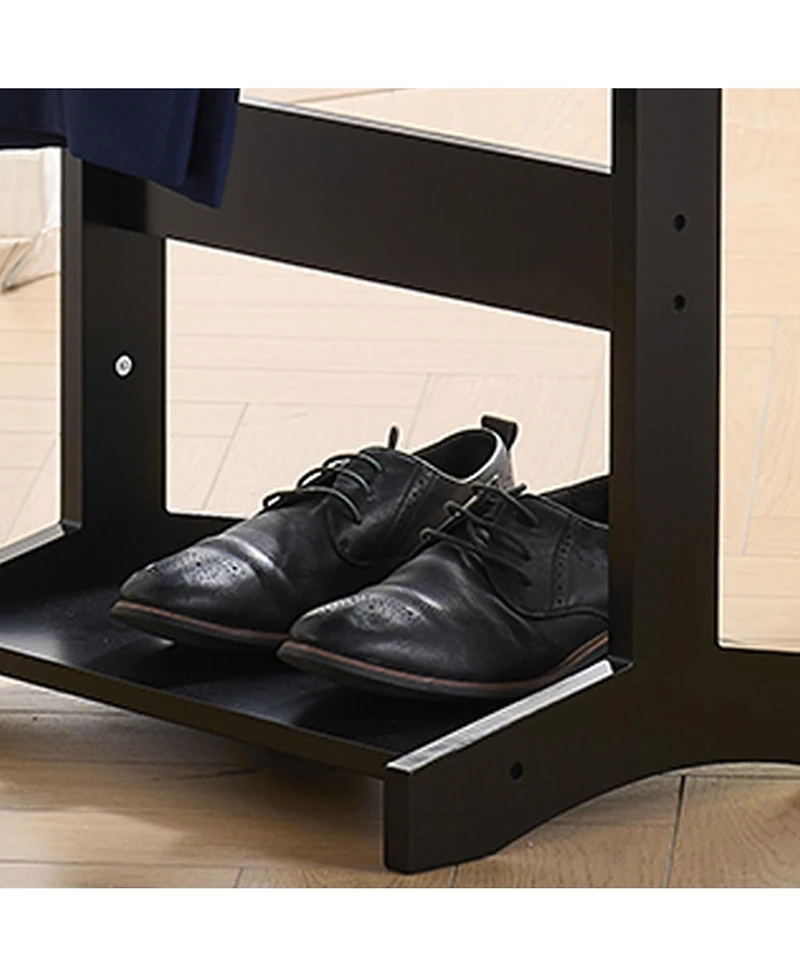 Kings Brand Furniture Mavy Valet Stand – Modern Organizer for Suits, Coats and Accessories Perfect Bedrooms Entryways