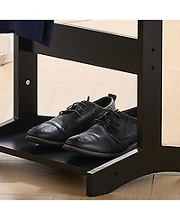 Kings Brand Furniture Mavy Valet Stand – Modern Organizer for Suits, Coats and Accessories Perfect Bedrooms Entryways