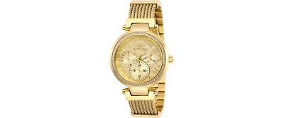 Invicta Women's 28918 Angel Quartz Chronograph Gold Dial Watch