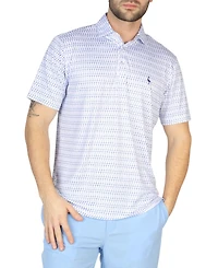 Tailorbyrd Men's White Martini Performance Polo Shirt by