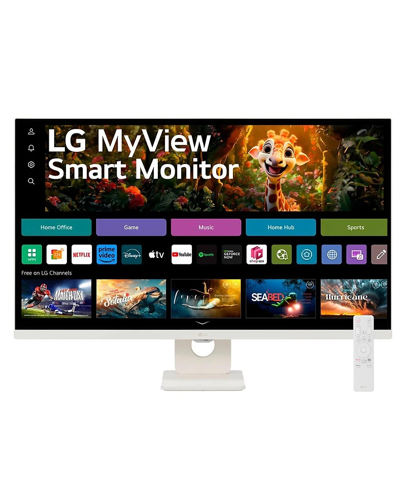Lg MyView 32SR73U 31.5" 16:9 4K Ultra Hd Usb-c Va Hdr Lcd Smart Monitor with WebOS, White