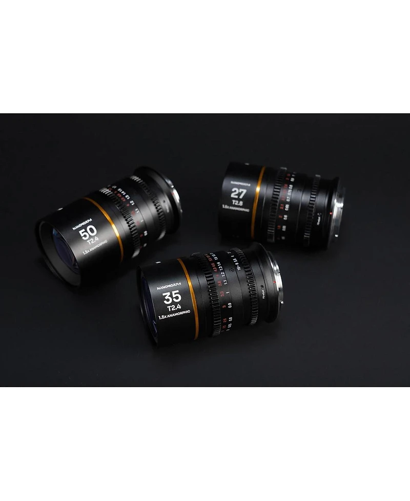 Venus Laowa Nanomorph 27mm T2.8 1.5x S35 Anamorphic Lens for Canon Rf, Amber Flare