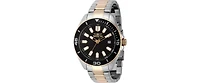 Invicta Men's 46319 Pro Diver Quartz 3 Hand Black Dial Watch