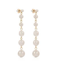 Ettika Multi-Freshwater Cultivated Pearl Linear Earrings