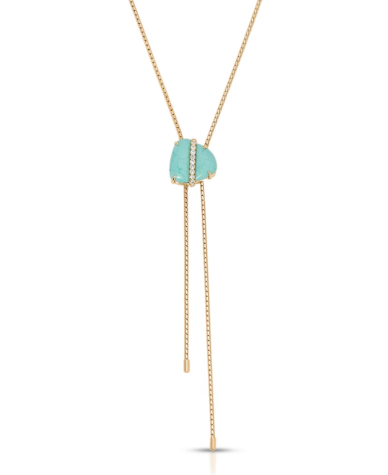 Ettika Turquoise Solstice Bolo Necklace