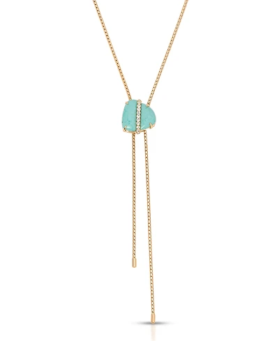 Ettika Turquoise Solstice Bolo Necklace