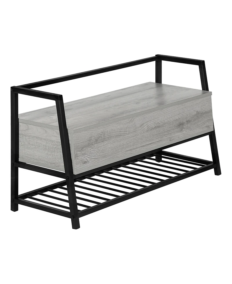 Storage Bench with Flip Top for Entryway Bedroom or Living Room Seating