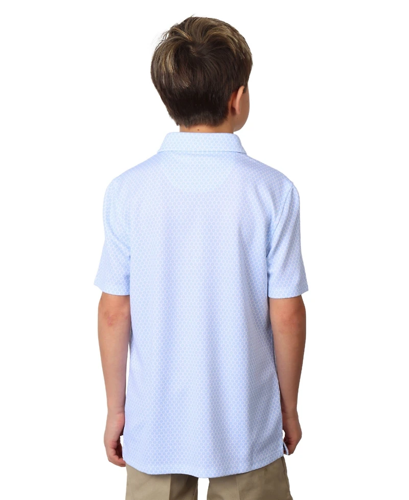 TailorByrd Boys Geo Floral Modal Polo Shirt - Comfortable and Stylish