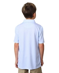 TailorByrd Boys Geo Floral Modal Polo Shirt - Comfortable and Stylish