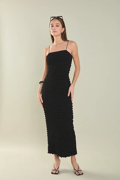 endless rose Women's Bubble Maxi Slip Dress