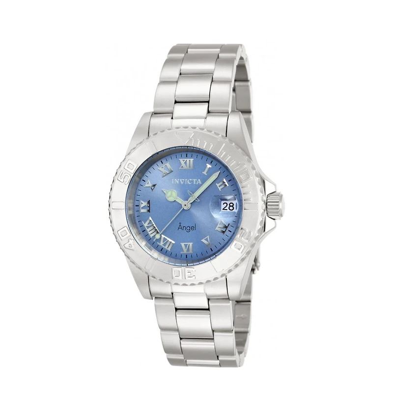 Invicta Women's 14361 Angel Quartz 3 Hand Light Blue Dial Watch