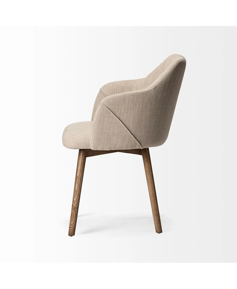 Fabric Upholstered Dining Arm Chair for Modern Dining Room Furniture