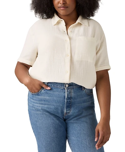 Levi's Plus Darlene Cotton Short-Sleeve Shirt