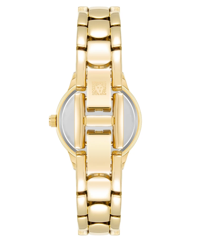 Anne Klein Women's Quartz Petite Easy to Read Gold-Tone Metall Alloy Watch, 24mm
