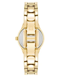 Anne Klein Women's Quartz Petite Easy to Read Gold-Tone Metall Alloy Watch, 24mm