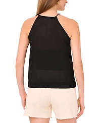 Vince Camuto Women's Solid-Color Tie-Neck Knit Halter Top