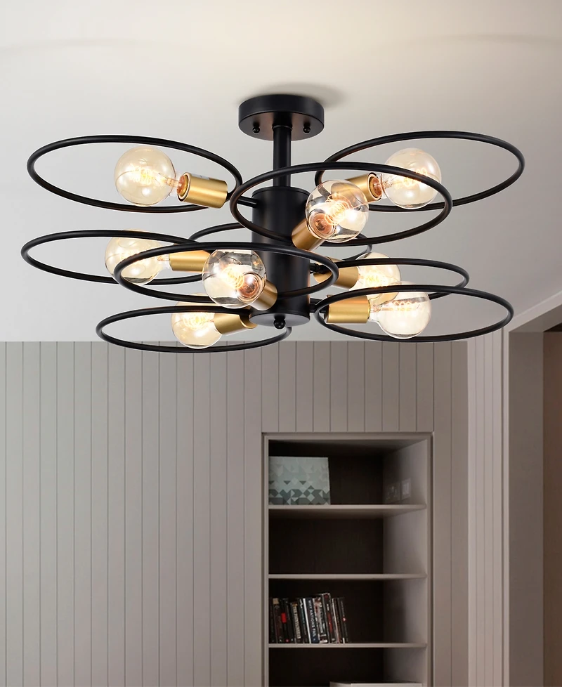 Home Accessories 28" Camilla 9-Light Indoor Semi-Flush Mount Ceiling Light