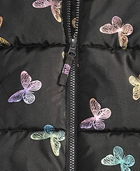 S Rothschild & Co Toddler and Little Girls Foil Bubble Jacket