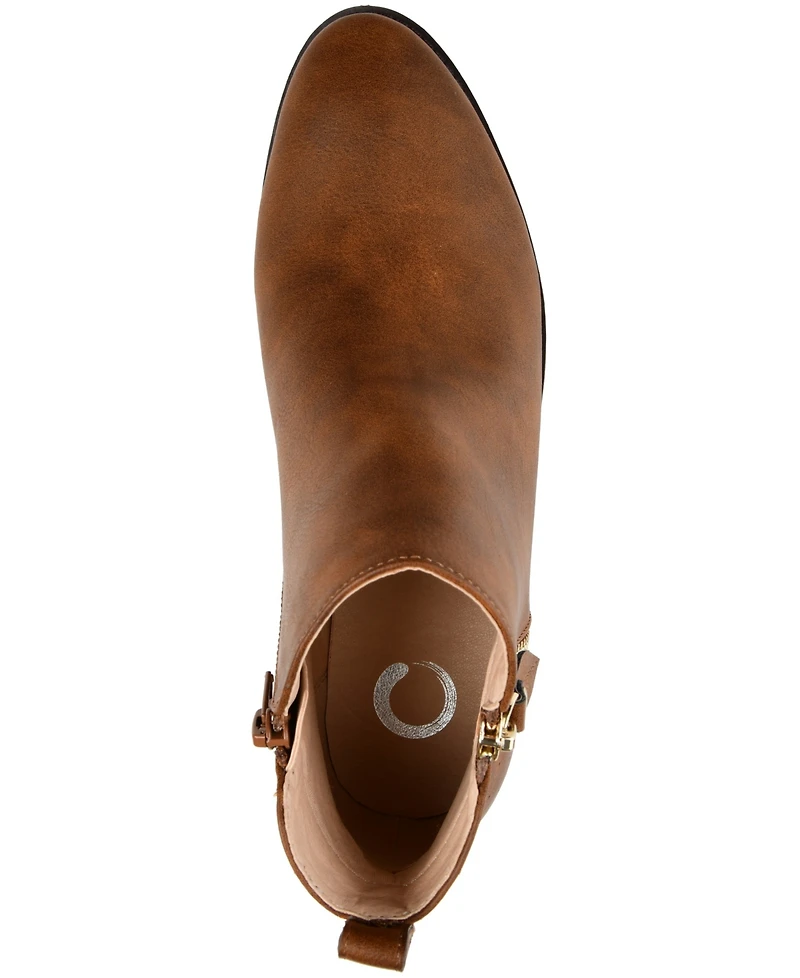 Journee Collection Women's Ellis Stacked Heel Booties