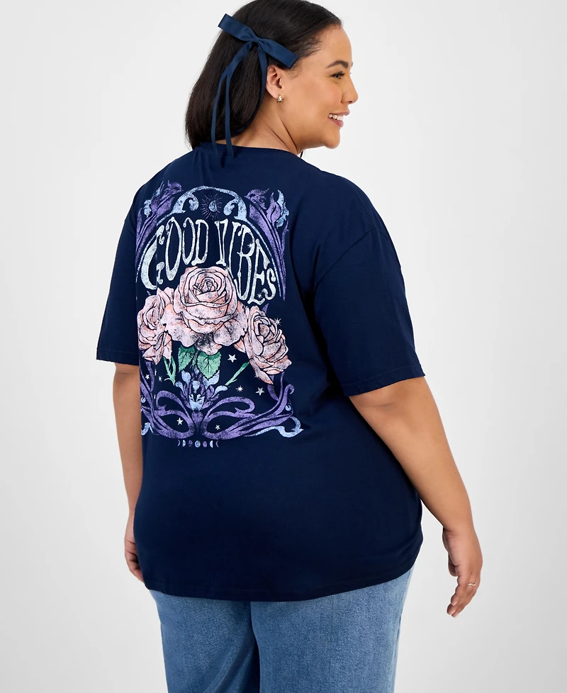 Rebellious One Trendy Plus Good Vibes T-Shirt