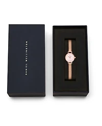 Daniel Wellington Women's Analog Rose Gold Tone Stainless-Steel Watch, 19mm