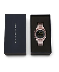 Daniel Wellington Women's Chronograph Pink Plastic Watch, 36mm