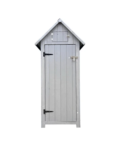 Mondawe 30.31"X 50.48"X 65.75" Outdoor Storage Natural Color