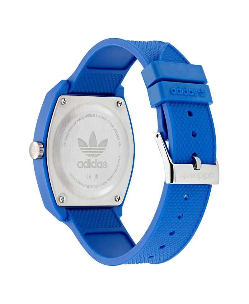 adidas Unisex Analog Blue Resin Watch, 38mm