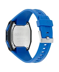 adidas Unisex Analog Blue Resin Watch, 48mm