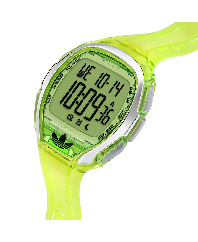 adidas Unisex Analog Green Resin Watch, 45mm