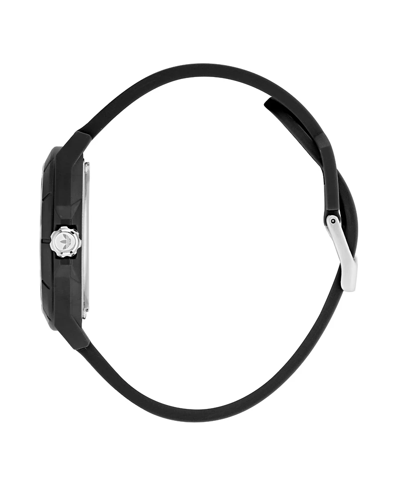 adidas Unisex Analog Black Resin Watch, 41mm